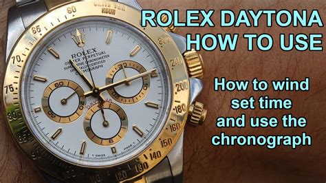 rolex daytona user manual|how to set a rolex watch instructions.